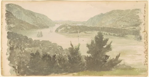 Vue de la rivière du Nord depuis le coin nord-ouest du Fort Clinton—West Point