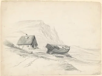 Maison et bateau au bord de l