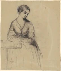 Jeune femme, Florence [recto]