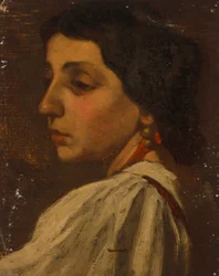 Femme de profil