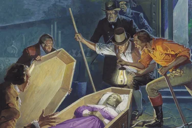 Burke et Hare, pilleurs de tombes et assassins (gouache sur papier)