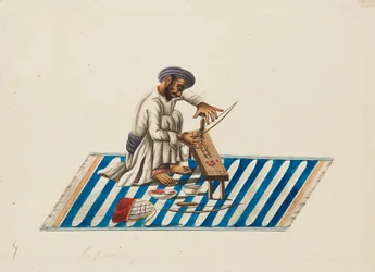Lapidaire au travail, vers 1810