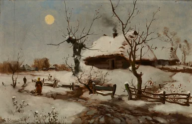 Cottages sous la neige