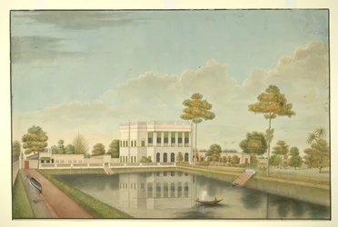 Maison de Calcutta entourée d