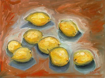 Citrons jaune vif