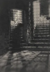 Un mystérieux escalier fermé par une grille