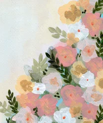 Douces floraisons pastel