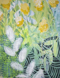 Jardin floral jaune