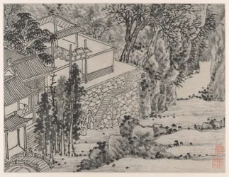 Douze Vues de la Colline du Tigre, Suzhou : Le Refuge de la Pierre Éclairée