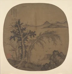 Pêcheur reclus, arbres d