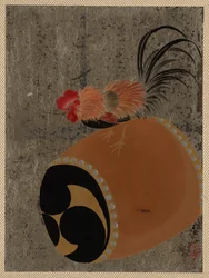 Coq sur un tambour, 1882.