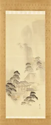 Temple sous la pluie d