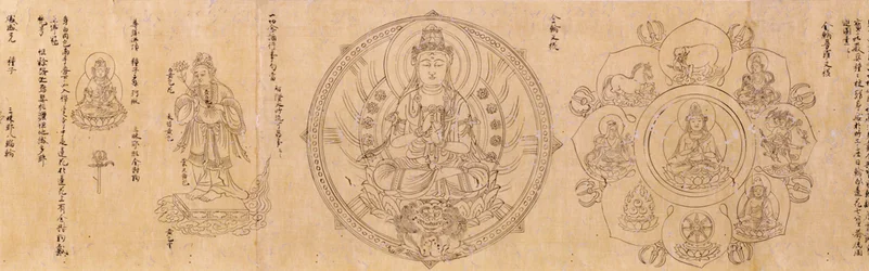 Divinités bouddhistes en deux volumes