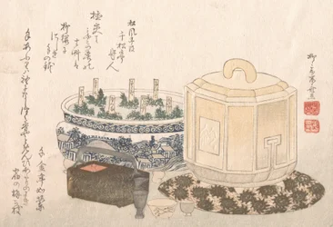 Porte-feu et pot de fleurs, XIXe siècle