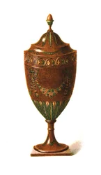 Boîte à couteaux circulaire, 1908