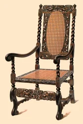 Chaise en noyer, 1905