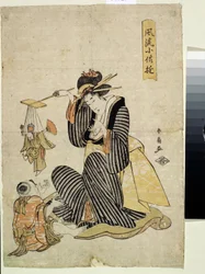 Un jeu de marionette, in serie divertissements des enfants