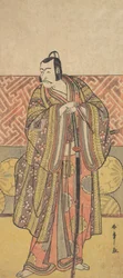 Ichikawa Danjuro V en tant que Kudo Suketsune, richement vêtu, s