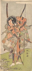 Acteur de Kabuki Ichikawa Ebizo III Ichikawa Danjuro IV, 2e mois, 1774