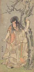 Le cinquième Ichikawa Danjuro en noble de cour Kuge
