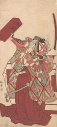 Le quatrième Ichikawa Danjuro dans Shibaraku, 12e mois, 1774