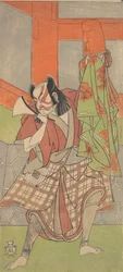 Le quatrième Ichikawa Danjuro dans le rôle de Yahei-byoe Munekiyo, 12e mois, 1768