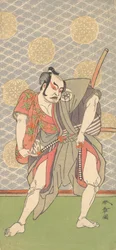 Le deuxième Nakamura Sukegoro dans le rôle de Gokumon no Shobei, 2ème mois, 1771