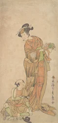 Le deuxième Yamashita Kinsaku dans le rôle de Shigenoi, été 1772