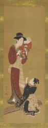 Femme, un bébé et une jeune fille, 1726-1868