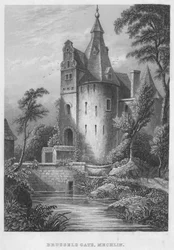 Porte de Bruxelles, Mechlen, 1850