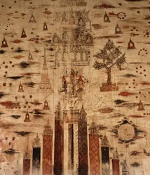 Fresque représentant le mont Meru, 1734