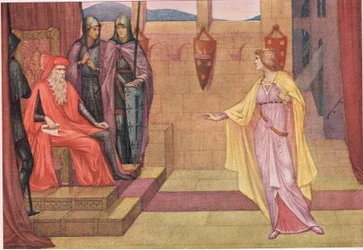 Irmingard et son père. Mon père dit, "cela, ou le cloître et le voile".