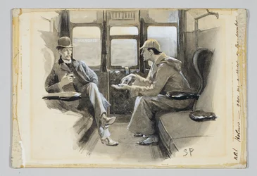 Illustration pour la nouvelle de Sherlock Holmes d