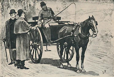 Nous sommes descendus, avons payé notre tarif, 1892