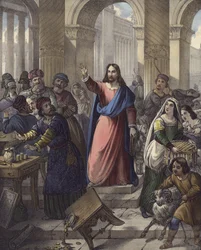 Christ purifie le Temple