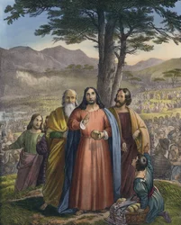 Le Christ nourrit la multitude
