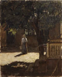 Châtaignier dans la cour de la ferme