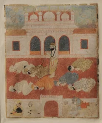 Guru Nanak Dev ji au milieu des dévots