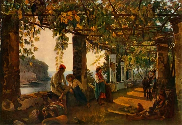 Une terrasse au bord de la mer - une variation