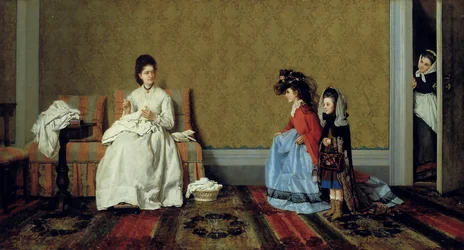 Petites filles jouant aux dames