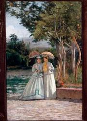 La promenade dans le jardin