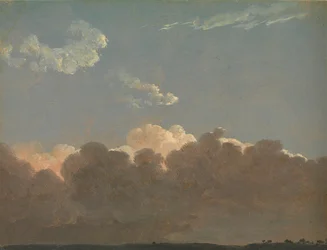 Étude de nuages Tempête lointaine, vers 1786-1806