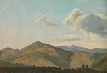 Paysage montagneux à Vicovaro