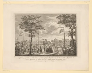 Adieu de Guillaume V et de son épouse à Buiten Amstel, 1768