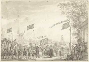Adieu de Guillaume V et de son épouse à Buitenamstel, 1768