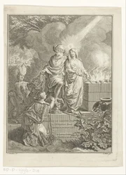 Page de titre allégorique avec le patriarche Abraham et la Vérité