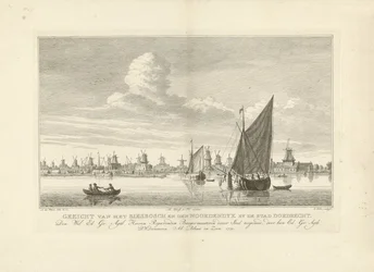 Vue sur la Biesbosch et le Noordendijk près de Dordrecht