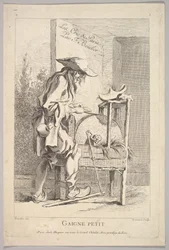 Frontispice: Gaigne Petit, de Le Cris de Paris, Planche 1, 18ème siècle