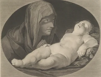 La Vierge en prière, regardant l