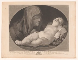 Marie auprès du Christ endormi